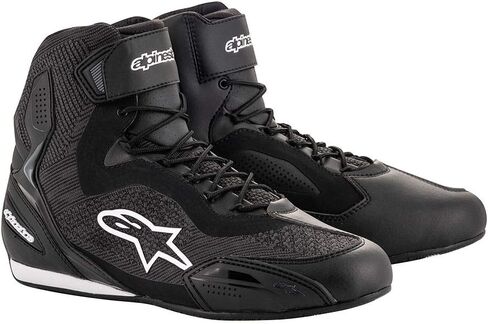Alpinestars Faster-3 Rideknit Shoes, CE-Certified Lightweight Riding Footwear, 10.5, Black in Saudi Arabia