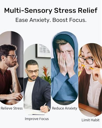 ألعاب فيدجيت المعدنية للبالغين - لعبة فيدجيت سلايدر هابتيك كليكر سبينر 3 في 1، ألعاب مكتبية صامتة لتخفيف التوتر للتركيز على القلق، أداة تململ للجيب للدراسة المكتبية (أسود) in Kuwait