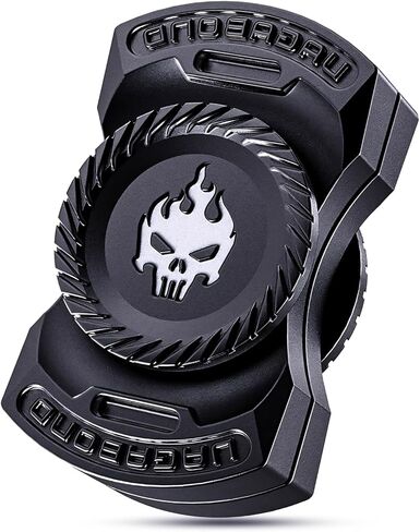 ألعاب فيدجيت المعدنية للبالغين - لعبة فيدجيت سلايدر هابتيك كليكر سبينر 3 في 1، ألعاب مكتبية صامتة لتخفيف التوتر للتركيز على القلق، أداة تململ للجيب للدراسة المكتبية (أسود) in Kuwait