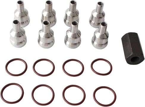 AUCERAMIC High Pressure Oil Rail Ball Tube Repair Kit Fit for 2003-2010 Ford 6.0L, for 2003-2007 Ford F-250 F-350 F-450 F-550 2004-2010 Ford E-350 E-450 with Tool&O-Rings in Saudi Arabia