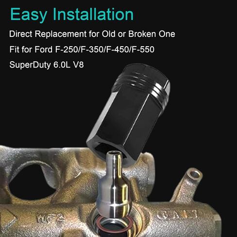 AUCERAMIC High Pressure Oil Rail Ball Tube Repair Kit Fit for 2003-2010 Ford 6.0L, for 2003-2007 Ford F-250 F-350 F-450 F-550 2004-2010 Ford E-350 E-450 with Tool&O-Rings in Saudi Arabia