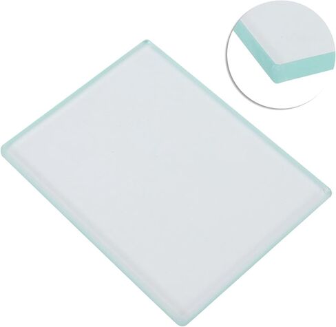 Leather Craft Polishing, Tempered Glass Burnisher Slicker Arts, Crafts Sewing Tools 130 X 100 8mm Glass Slicker for Plate Board Burnishing DIY Tool 5x4x0.3inch in Saudi Arabia