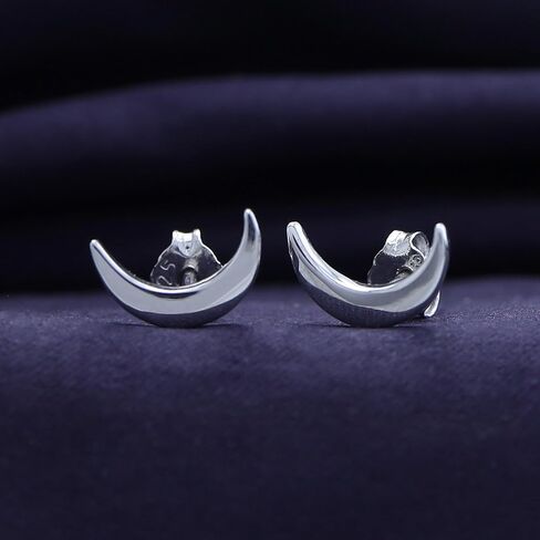 AFFY 14K Gold Plated 925 Sterling Silver Plain Minimalist dainty Stud Earrings Jewelry For Her Women Birthday in Saudi Arabia