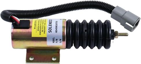 Fuel Shutdown Solenoid, 12V, P613-A1V12 2001ES-12E2U1, Compatible with Engine Throttle Replacement Part in Saudi Arabia
