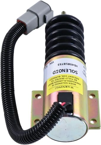 Fuel Shutdown Solenoid, 12V, P613-A1V12 2001ES-12E2U1, Compatible with Engine Throttle Replacement Part in Saudi Arabia