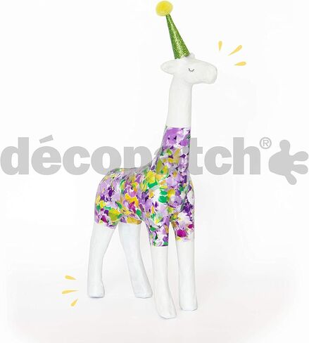 Décopatch - المرجع SA102O - الزرافة - كائن من الورق المعجن للتزيين - 19 × 7 × 28 سم - التزيين بأوراق ديكوباتش وغراء الورق والجليتر والدهانات in Kuwait