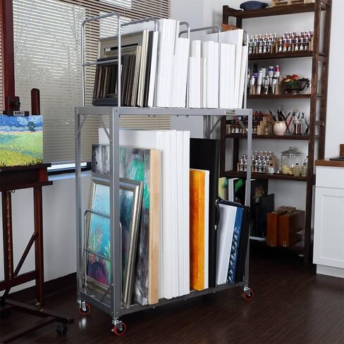 Creative Mark The Space Rover 2 - Paper and Board Cart for Storing & Organizing Papers, Boards, Photos, Drying Rack, Utility Cart, Steel Construction in Kuwait