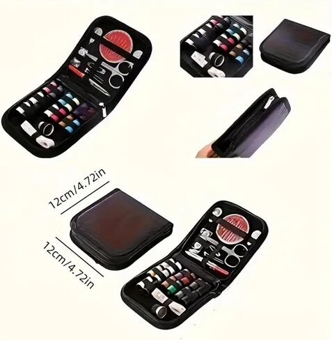 Complete Sewing Kit for Adults - Compact Mini Sewing Supplies for Grandma, Mom, Adults, Beginner - Includes Scissors, Thread, Measuring Tape, and More in Saudi Arabia