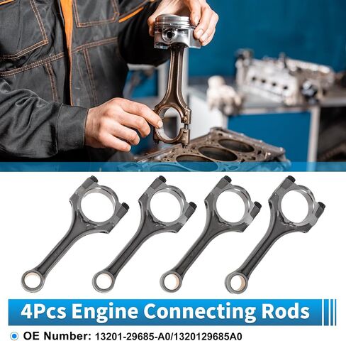 Motoforti 4 Pcs Engine Connecting Rod for Toyota Camry 2003-2009 for Toyota Corolla 2009 Con Rods No.13201-29685-A0/1320129685A0 in Saudi Arabia