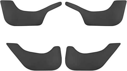 4PCS Door Anti-Kick Pads for Tesla Model 3 2021-2022 Door Dust Resistant Protector Pads for Model 3 Accessories Leather Black in Saudi Arabia