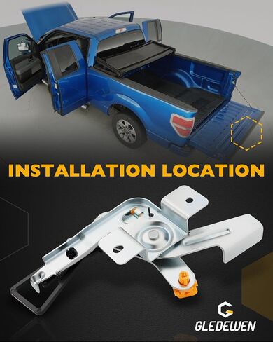 Tailgate Latch Bracket w/Lock, Compatible with 1997-2016 Ford F-150 / F-250 / F-350 / F-450 / F-550 Explorer, Lincoln Mark LT, Rear Tailgate Center Control Door Lock Actuator, OE#88081, F75Z9943170AA in Saudi Arabia