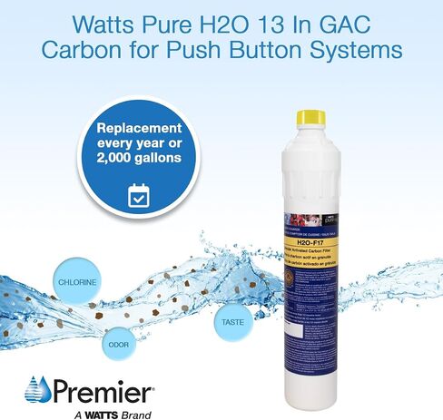 Watts Pure H2O Carbon Replacement Filter for Under Sink in Saudi Arabia