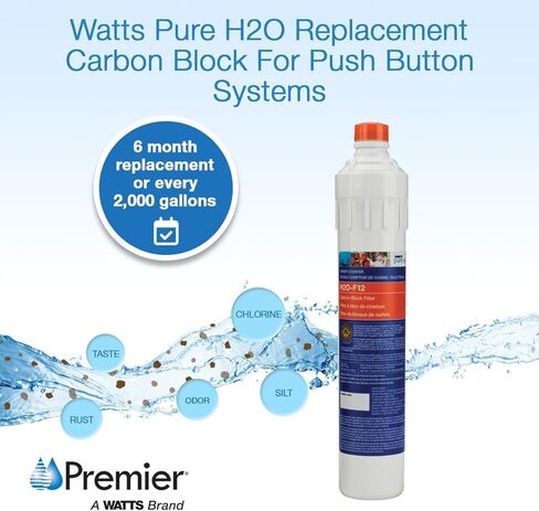 Watts Pure H2O Carbon Replacement Filter for Under Sink in Saudi Arabia