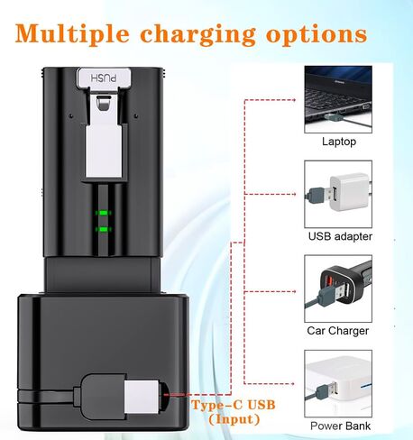 Upgraded,1Pack Ring Batteries Charger,A Charger Compatible with Ring Batteries,LED Digital Display,Dual Charging,for Ring Doorbell Camera 2/3/4,3Plus,Ring Spotlight Camera and Stick Up Cam (White) in Saudi Arabia
