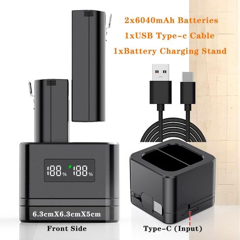 Upgraded,1Pack Ring Batteries Charger,A Charger Compatible with Ring Batteries,LED Digital Display,Dual Charging,for Ring Doorbell Camera 2/3/4,3Plus,Ring Spotlight Camera and Stick Up Cam (White) in Saudi Arabia