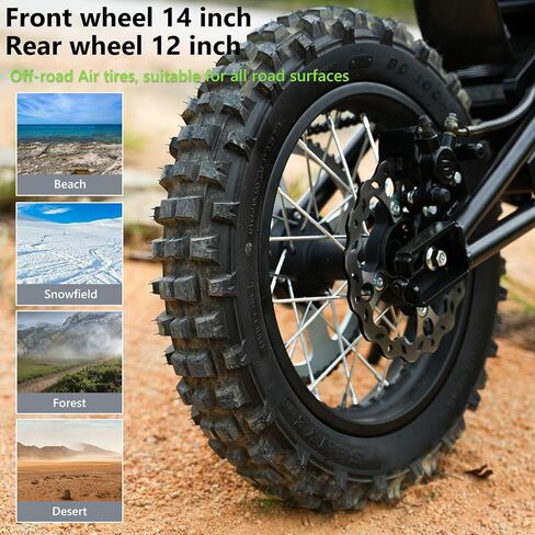 دراجة ترابية كهربائية للمراهقين البالغين، 3500 واط 40 ميل في الساعة E Moto Dirtbike، دراجة نارية كهربائية معتمدة من UL تناسب عمر 13 عامًا فما فوق، بطارية 48 فولت 23 أمبير في الساعة وإطارات الدهون على الطرق الوعرة دراجة كهربائية، فرامل هيدروليكية مزدوجة، ت in Kuwait