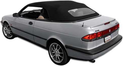 Sierra Auto Tops بديل علوي قابل للتحويل لـ SAAB 900S/900SE Cabriolet 1995-1996، قماش Stayfast، أسود in Saudi Arabia