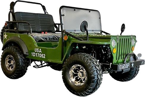 125CC Willys GO Kart | Venom | 125CC COOLSTER GO-Kart for Children, Young Adults (Camo Green) in Kuwait