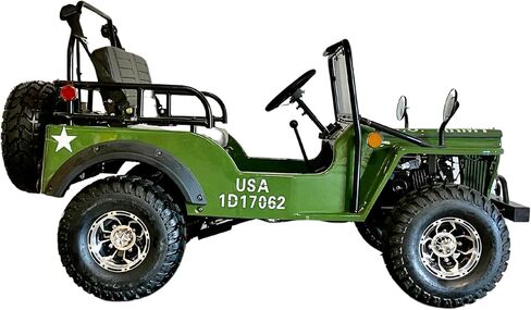 125CC Willys GO Kart | Venom | 125CC COOLSTER GO-Kart for Children, Young Adults (Camo Green) in Kuwait