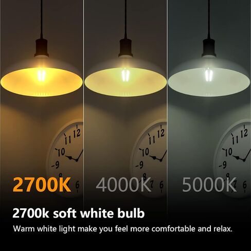 مصابيح إضاءة G25/G80 LED غلوب، مصابيح LED غلوب 4 وات غير قابلة للتعتيم g25 غلوب 40 وات، أبيض دافئ 2700 ك، أضواء مرآة مكياج لغرفة النوم، مصابيح إضاءة ثريا سبوتنيك حديثة من الزجاج الشفاف 6 عبوات in Saudi Arabia