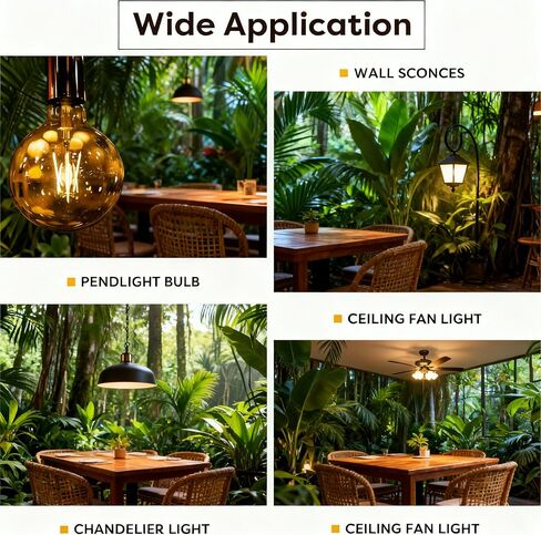 مصابيح إضاءة G25/G80 LED غلوب، مصابيح LED غلوب 4 وات غير قابلة للتعتيم g25 غلوب 40 وات، أبيض دافئ 2700 ك، أضواء مرآة مكياج لغرفة النوم، مصابيح إضاءة ثريا سبوتنيك حديثة من الزجاج الشفاف 6 عبوات in Saudi Arabia