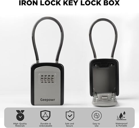 Decoration Code Key Box for Cateye Keybox Home Door Lock Anti-Theft Door Temporary Storage Box (Black) in Saudi Arabia