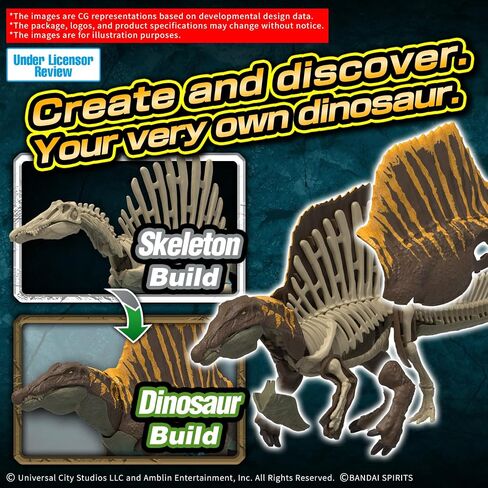 BANDAI Hobby - Jurassic World - Spinosaurus - Jurassic Collaboration Plannosaurus Dinosaur Model Kit in Saudi Arabia