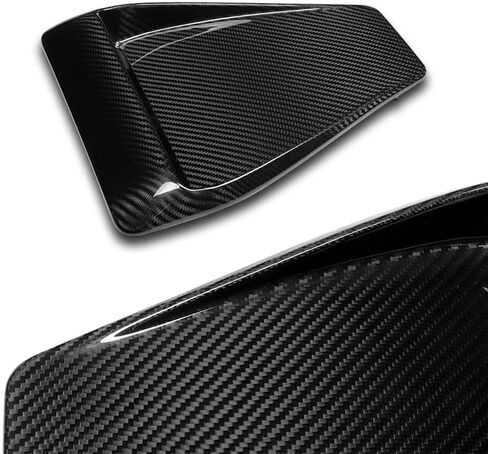 غطاء مدخل هواء من ألياف الكربون الحقيقية من HYPERSPEED بفتحة تهوية ABS على شكل حرف V مناسب لـ 2008 2009 2010 2011 2012 2013 2014 2015 Mitsubishi Evolution 10 EVO 10، مجموعة قطع غيار ملحقات السيارة in Kuwait