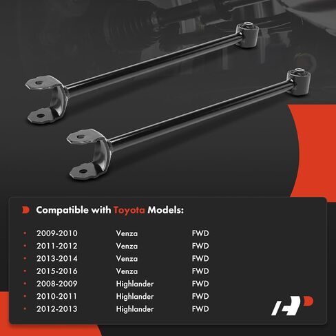 A-Premium 2 × ذراع تعليق خلفي، مع جلبة، متوافق مع Toyota Highlander 2008-2013، Venza 2009-2016، FWD in Kuwait