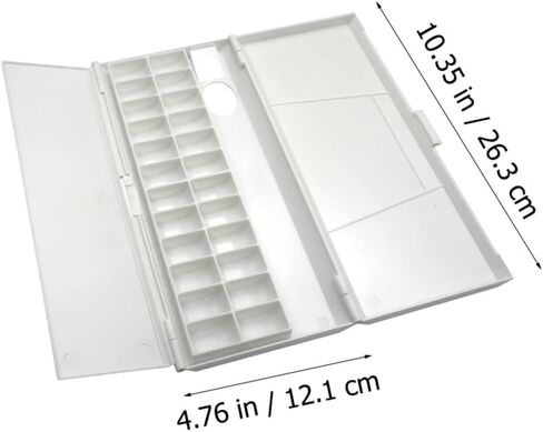 Artibetter Foldable Watercolor Pigment Box Portable Mixing Palette for Artists and Students Non-penetrating Paint Tray Suitable for Watercolor Oil and Painting Tools in Saudi Arabia
