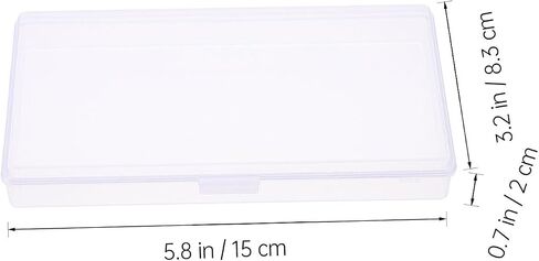 SEWACC Transparent Mini Divided Watercolor Plastic Box with Pigment Holder for Artists and Students Small Compartments with Storage Container and Tape Stable for Organized Craft Supplies in Saudi Arabia