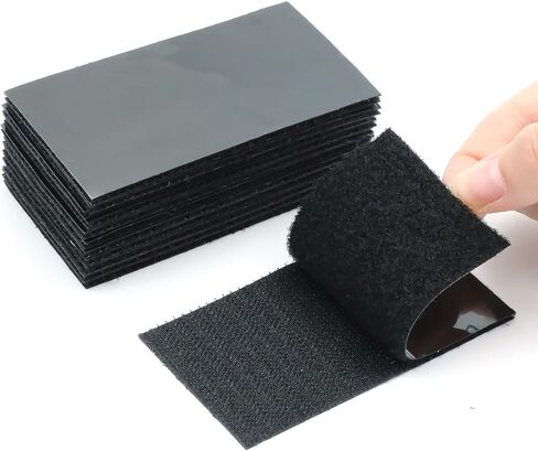 12 Sets 2×4 Inch Hook and Loop Tape Sticky Back, Double-Sided Adhesive Strip in Saudi Arabia
