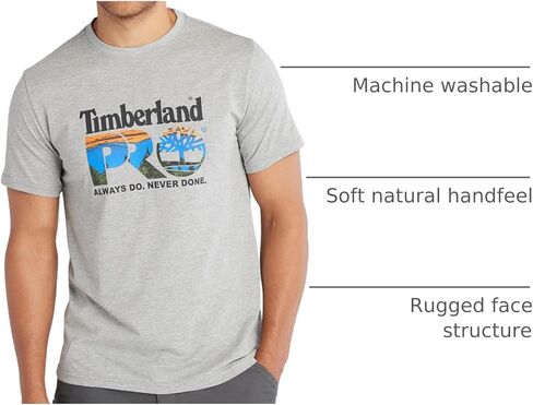 تيمبرلاند تيشرت باكمام قصيرة وشعار على الصدر من اساسي in Kuwait