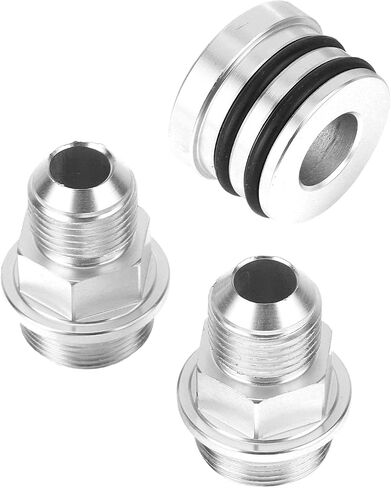 Rear Block Breather Fittings Plug M28 to 10AN Adapter High Strength CNC Machined Aluminum Breather Adapter for B16 B18C Engine Crankcase Pressure Balance (Black) in Saudi Arabia