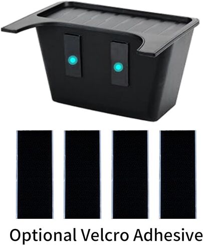 Under Seat Trash Can for Tesla Model Y 2020 2025 Storage Organizer Box with Anti Slip Lid and Slit Opening TPE Garbage Bin Rear Console Organizer Accessories in Saudi Arabia