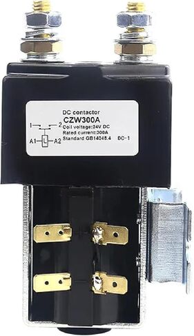 CZW300A DC Contactor, 300A 24V DC, High-Performance Electric Vehicle Power Switch, GB14048.4 Standard Rated Current, Black Industrial Grade (DC60V 1NO) in Saudi Arabia