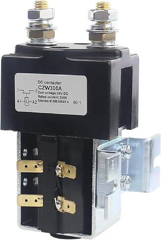 CZW300A DC Contactor, 300A 24V DC, High-Performance Electric Vehicle Power Switch, GB14048.4 Standard Rated Current, Black Industrial Grade (DC60V 1NO) in Saudi Arabia