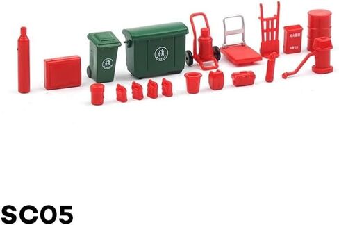1 Set 1/64 Scale Garage Furniture Tools Diorama Model Kit Car Workshop Maintenance Tool Display Scene Model Toy SC05 in Saudi Arabia