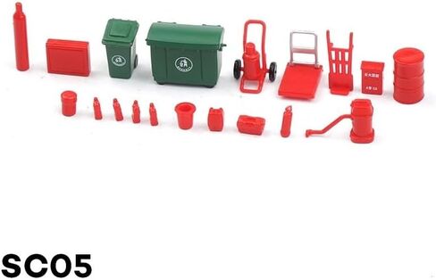 1 Set 1/64 Scale Garage Furniture Tools Diorama Model Kit Car Workshop Maintenance Tool Display Scene Model Toy SC05 in Saudi Arabia