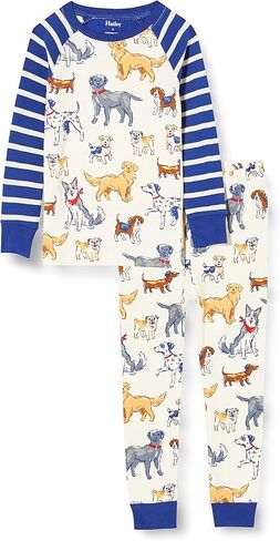 Hatley Boys' Little Organic Cotton Long Sleeve Printed Pajama Sets, Red Farm Tractor, 5 Years in Saudi Arabia