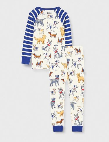 Hatley Boys' Little Organic Cotton Long Sleeve Printed Pajama Sets, Red Farm Tractor, 5 Years in Saudi Arabia