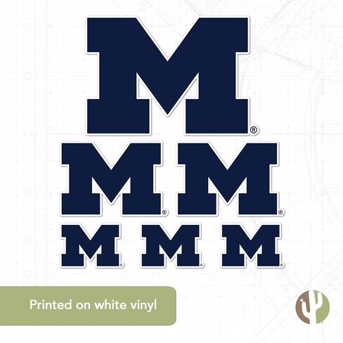 ملصق جامعة صبار الصحراء ميشيغان ولفرينز UM U of M ملصقات شارات الفينيل زجاجة مياه للكمبيوتر المحمول سجل قصاصات السيارة T3 (النوع 3-4) in Saudi Arabia