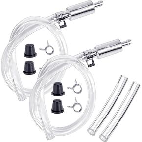 2 Pack One-Way Brake Bleeder Hose - Universal Bleeding Tool with Nozzle Cap & Clamp, Fits Car Clutch & Motorcycle Hydraulic Brake Fluid Replacement in Saudi Arabia