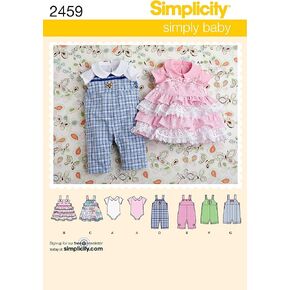 Simplicity Simply Baby Pattern 2459 رومبير للأطفال بطولين، سترة وبدلة محبوكة، من الولادة حتى 24 رطلاً أو 18 شهرًا in Kuwait
