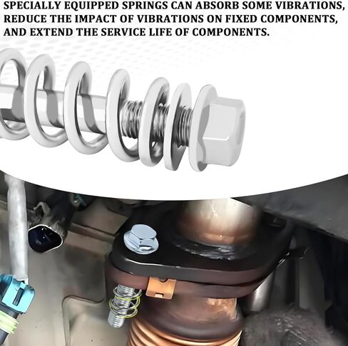 2Pcs Exhaust Control Valve, Exhaust Manifold Bolt and Nut Kit, Exhaust System Replacement Kit Auto Parts, Universal Fit Automotive Ventilation Valve in Saudi Arabia