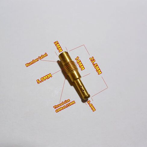 (12 pcs/pack) For Keihin motorcycle carburetor N424-26 Slow Jet/pilot jet for GY6 CVK CBT PE Series (30,31,33,35,38,40,42,45,48,50,52,55,) in Saudi Arabia