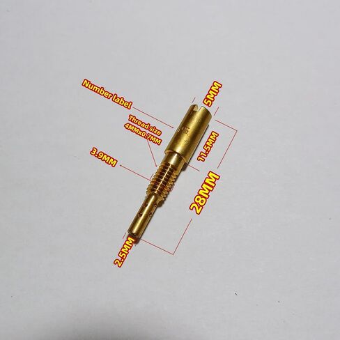 (12 قطعة/الحزمة) لمكربن ​​Mikuni N224.103 (TMX36) 2.5 مللي متر برأس صغير طيار نفاث/طائرة بطيئة (37.5-40-42.5-45-47.5-50-52.5-55-57.5-60-62.5-65) in Kuwait