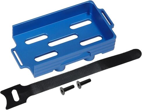 RC Car Upgrade Part For Traxxas For TRX4M For Defender For Bronco 1/18 1 Set Aluminum Alloy Tray With Strap RC Car Crawler Upgrade Repairs Parts(Black) in Saudi Arabia