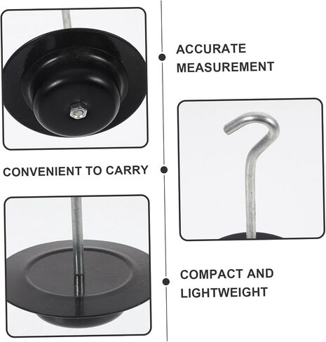 Alipis 3pcs Mechanical Scale Weights Hook Accurate Weighing Accessory for Household and Commercial Use Lightweight and Portable Design Secure Hook Prevents Slipping for Applications in Saudi Arabia