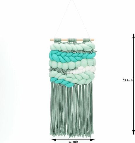 Weaving Loom for Beginners Adults/Kids and 1 Set of Weaving Works Complete Yarn Kit with Detailed Friendly Instructions, Parents and Children in The Holiday Experience Weaving Brings Fun Green in Saudi Arabia